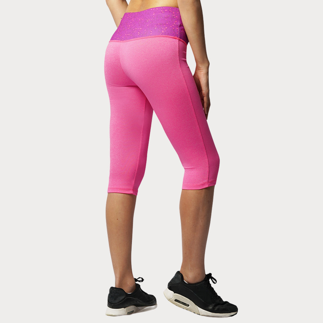 Capri & Leggings Activewear / Sportswear - Women's High-Waist Capri Leggings - S / R. Shockheather - Outperformer