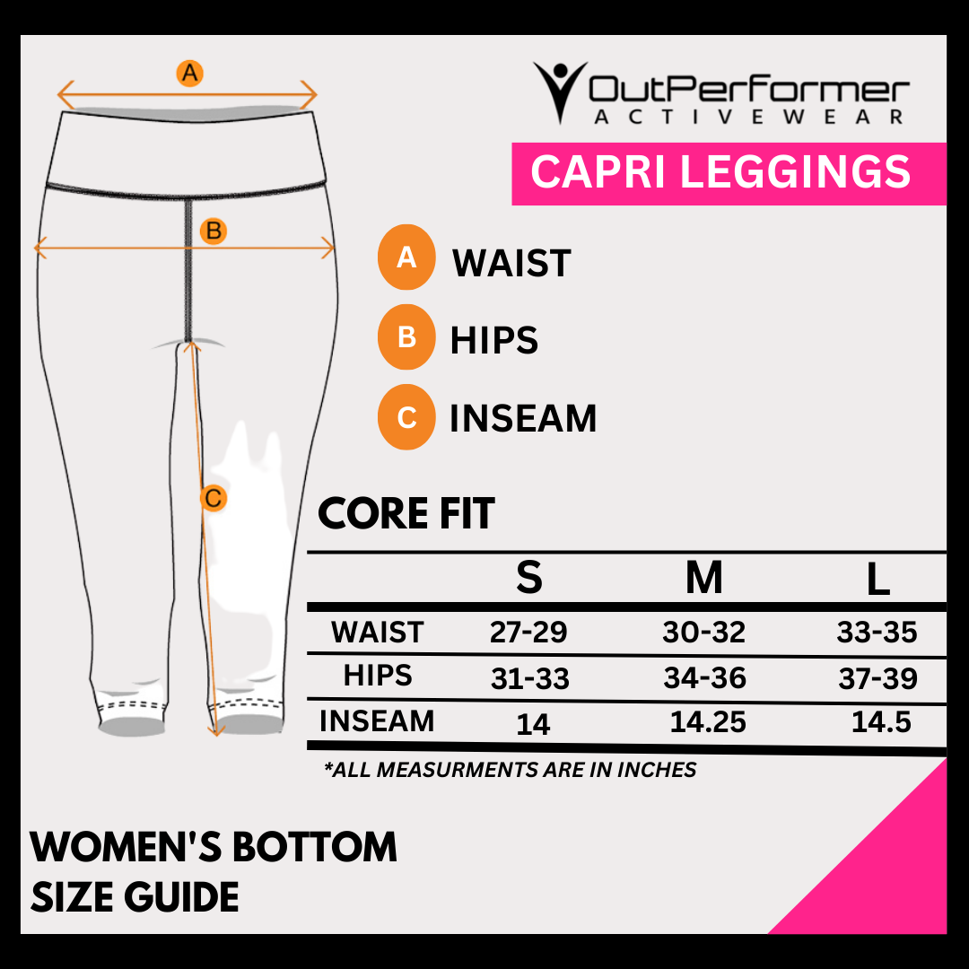 Women's High-Waist Capri Leggings