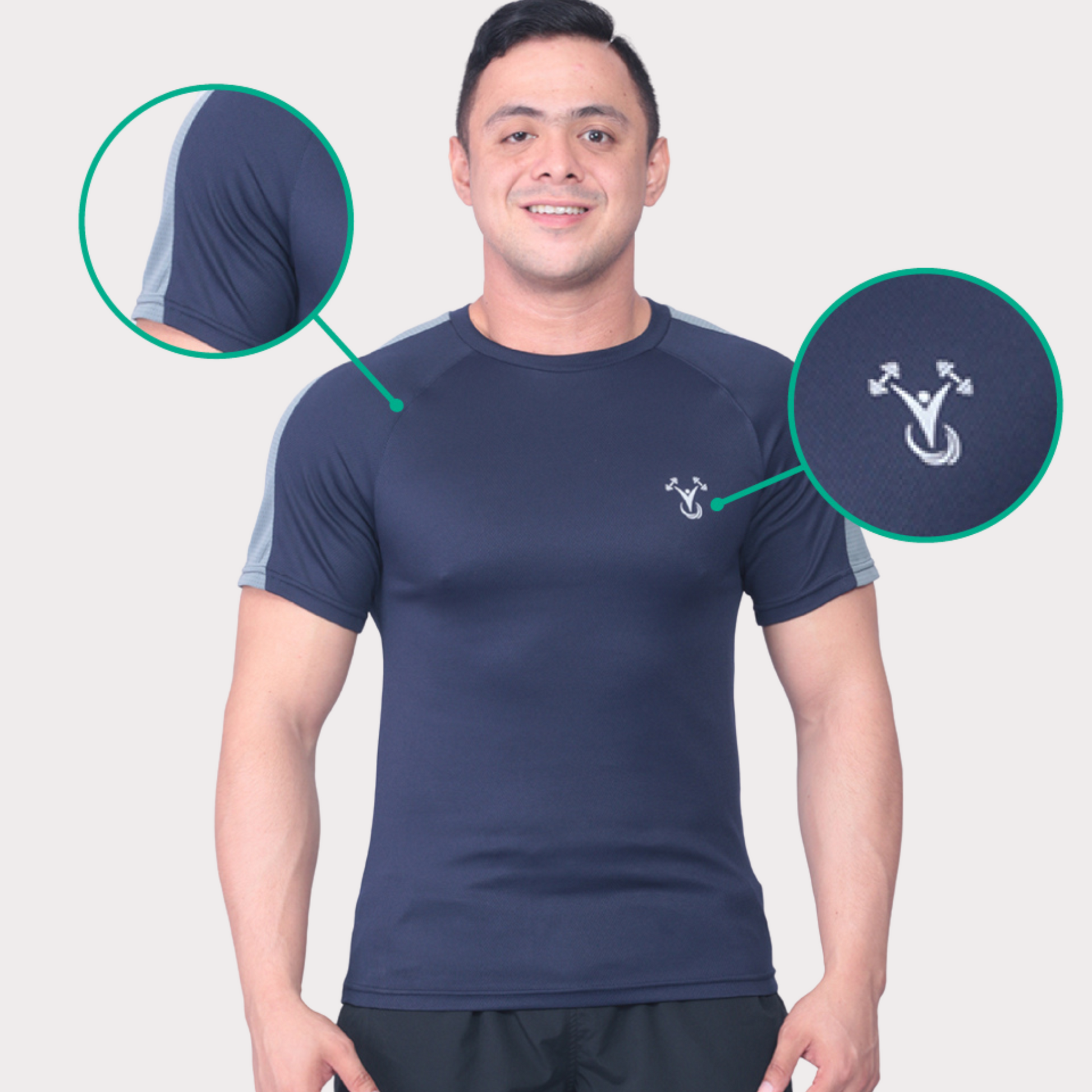 Short Sleeve Activewear / Sportswear - Men's Raglan Blocked T-Shirt - Outperformer