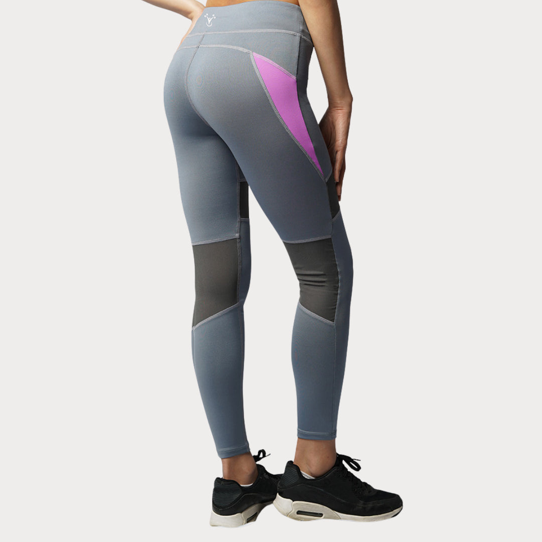 Capri & Leggings Activewear / Sportswear - Women's Classic Mid-Rise Mesh Leggings - S / Ashton Grey - Outperformer
