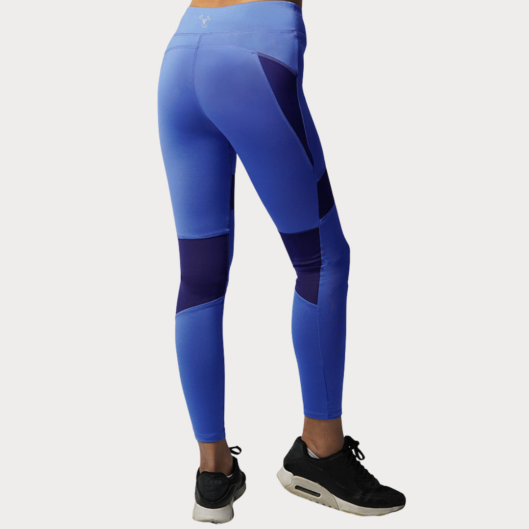 Capri & Leggings Activewear / Sportswear - Women's Classic Mid-Rise Mesh Leggings - S / Blue Jazz - Outperformer