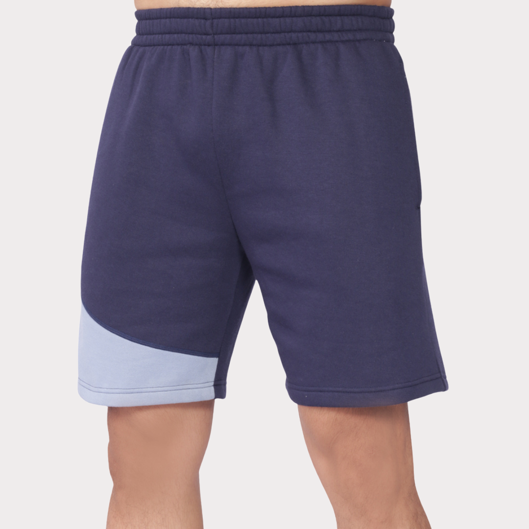 Mens navy 2025 fleece shorts