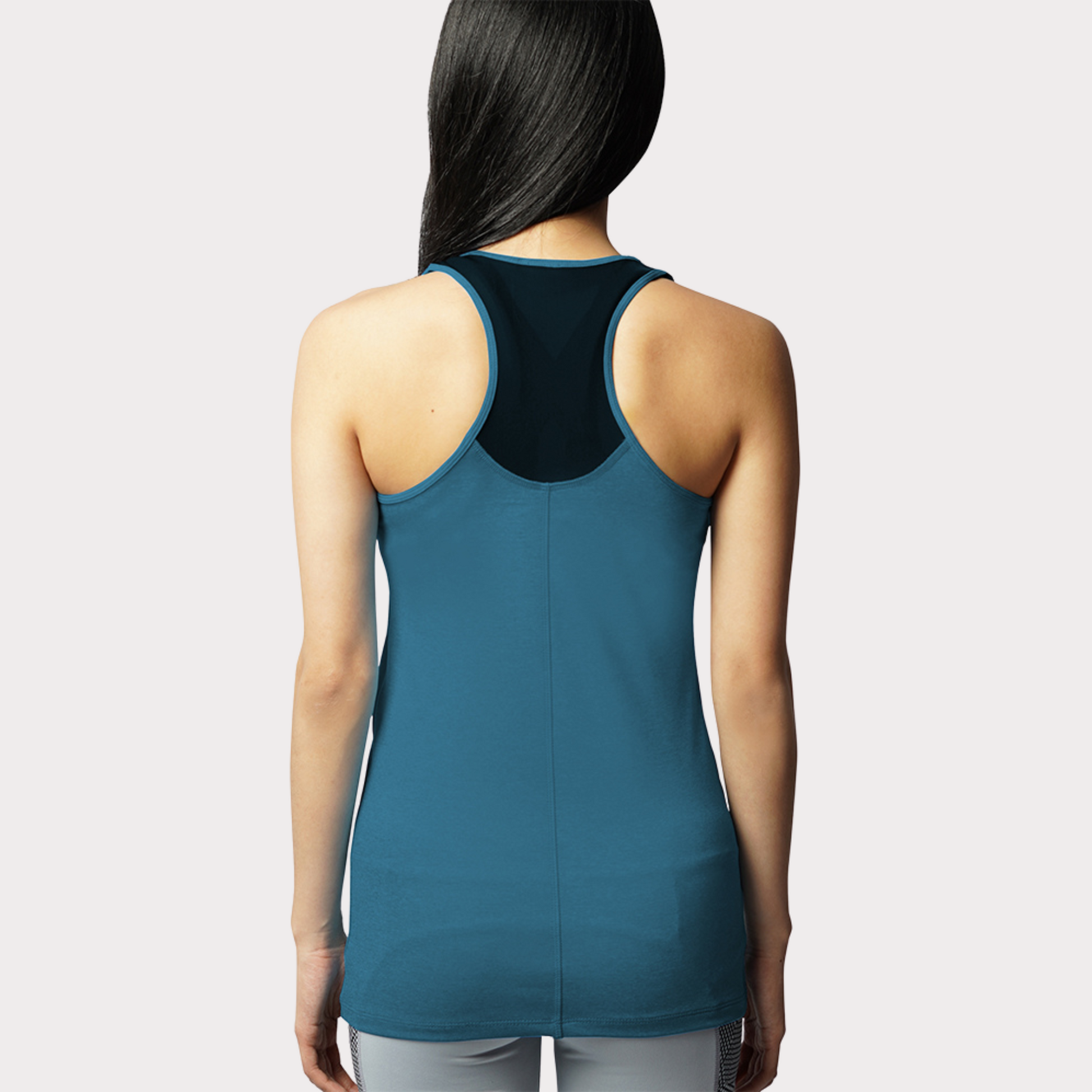Sleeveless & Tank Activewear / Sportswear - Women's Racerback Tank Top - S / Bayou Teal Heather - Outperformer