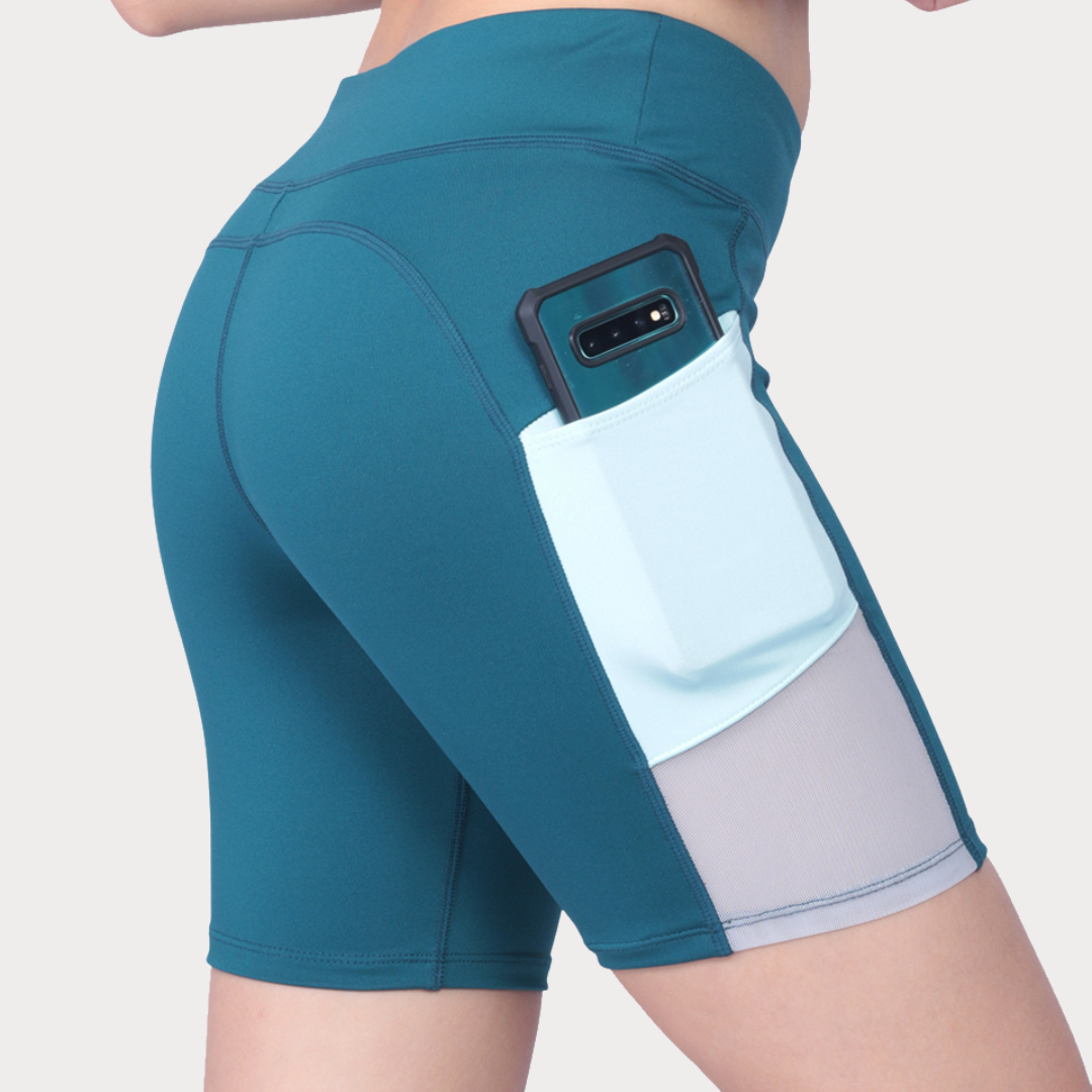 Women's Shorts Activewear / Sportswear - Women's Biker Shorts - S / Jewelled Jade - Outperformer