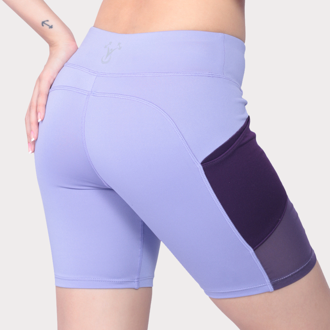Women's Shorts Activewear / Sportswear - Women's Biker Shorts - S / BLUE ORCHID - Outperformer
