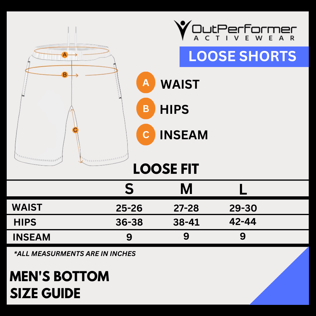 Shorts Activewear / Sportswear - Men's Classic Textured Loose Fit Shorts - Outperformer