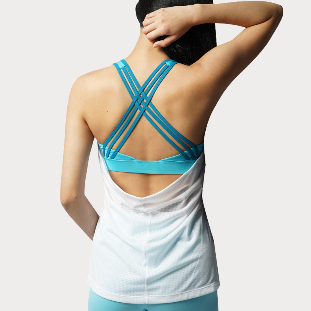 Sleeveless & Tank Activewear / Sportswear - Women's Tank Top w/ Inner Bra - S / White - Outperformer
