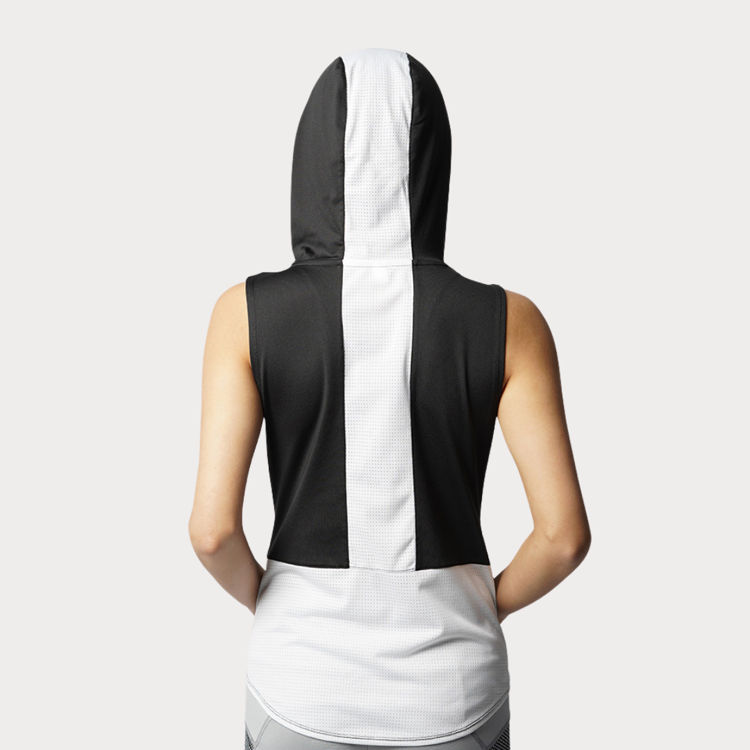 Hoodie Activewear / Sportswear - Women's Lite Sleeveless Hoodie - S / Black - Outperformer