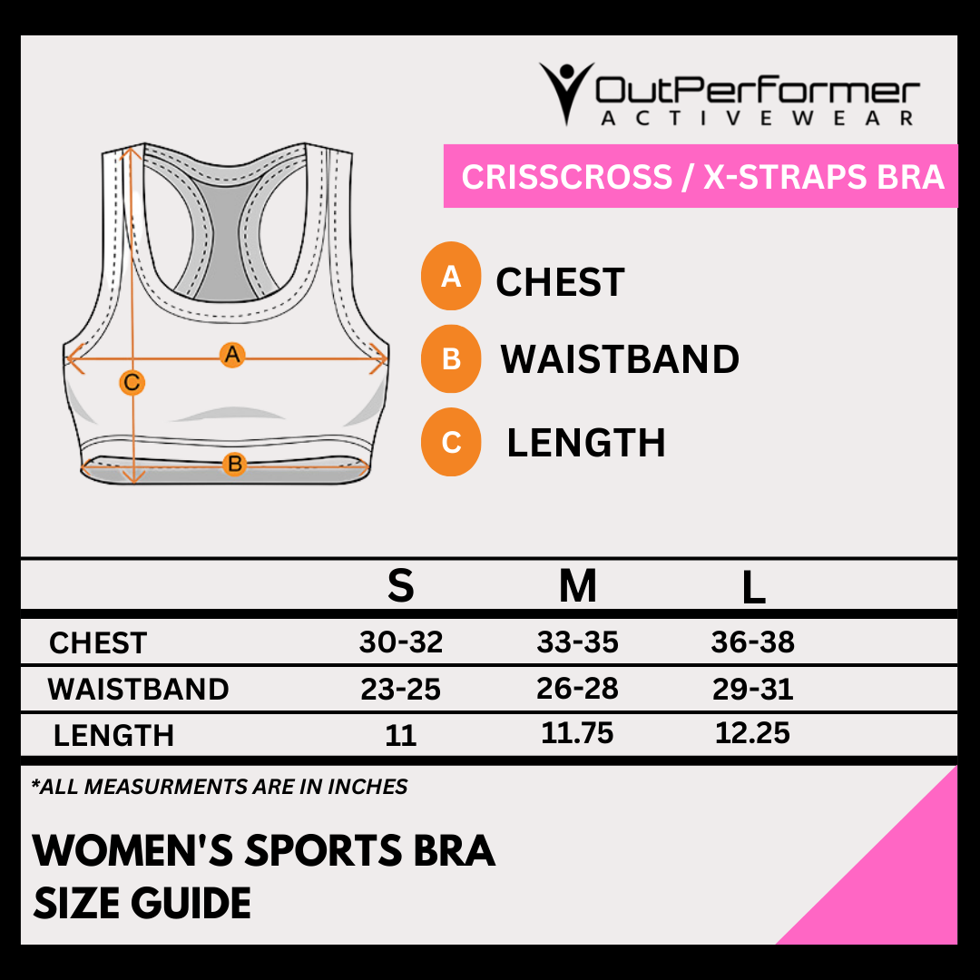 Women's Medium Support Crisscross Bra