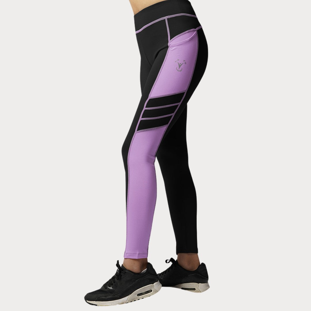 Capri & Leggings Activewear / Sportswear - Women's Classic Leggings w/ Pockets - S / Lavender Sparkle - Outperformer