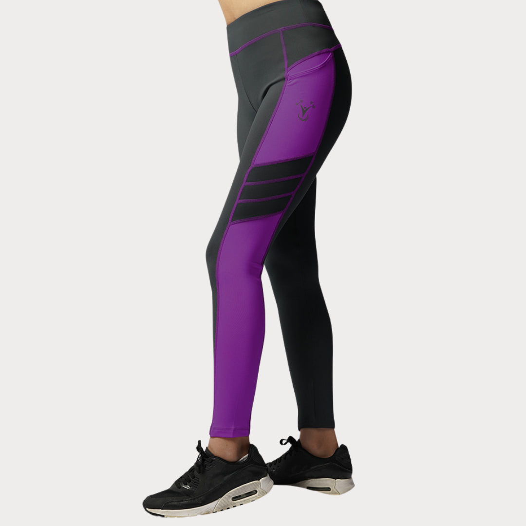 Capri & Leggings Activewear / Sportswear - Women's Classic Leggings w/ Pockets - S / Purple - Outperformer