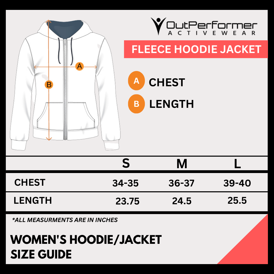 Women's Zip Up Hooded Fleece Jacket