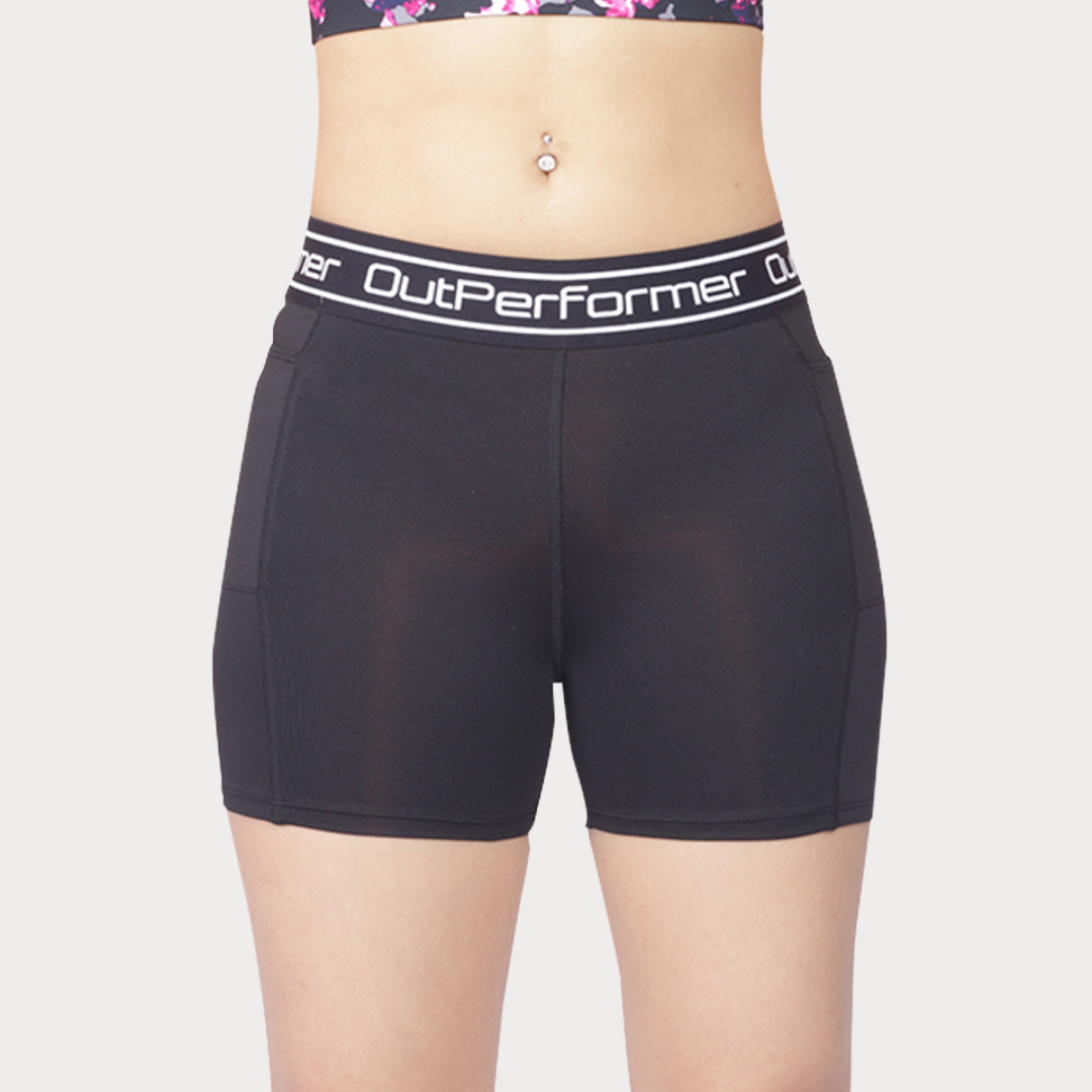 Women's Shorts Activewear / Sportswear - Women's Butt Lift Shorts - S / Ebony - Outperformer