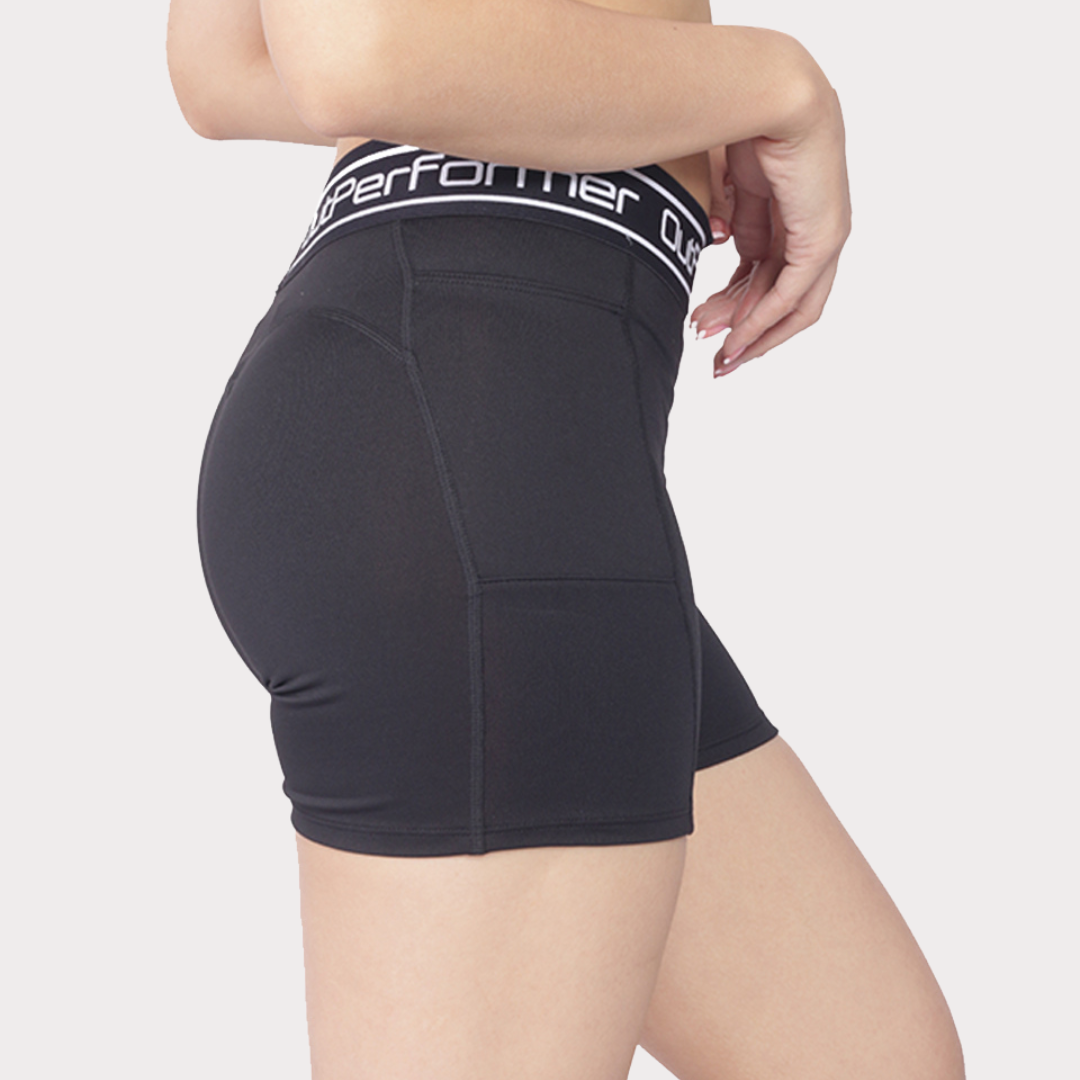 Women's Shorts Activewear / Sportswear - Women's Butt Lift Shorts - S / Ebony - Outperformer