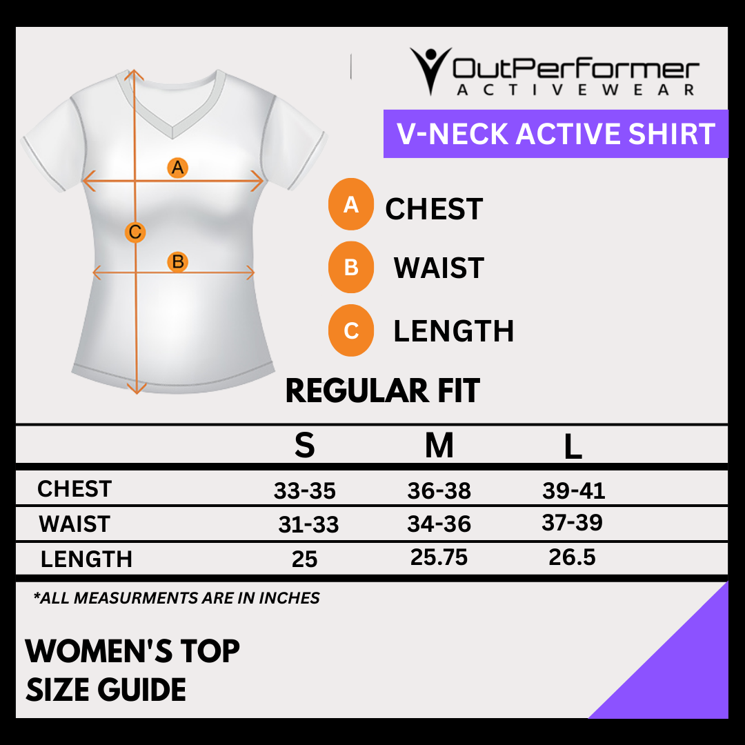 Short Sleeve Activewear / Sportswear - Women's Classic V-Neck Shirt - Outperformer