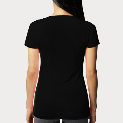 Short Sleeve Activewear / Sportswear - Women's Classic V-Neck Shirt - S / Black - Outperformer