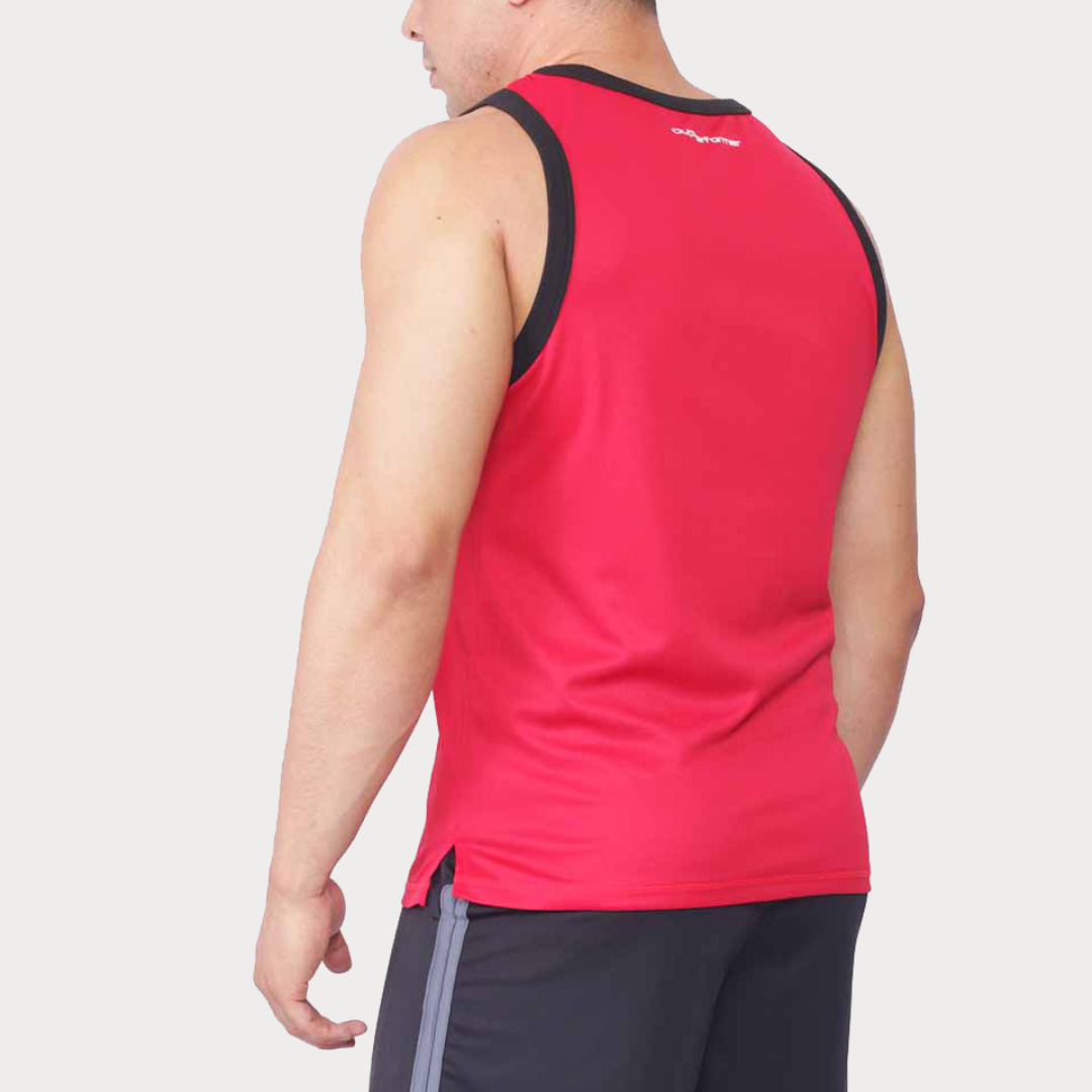 Sleeveless & Tank Activewear / Sportswear - Men's Classic Muscle Tee - S / Red - Outperformer