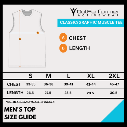 Men's Loose Fit Graphic Muscle Tee