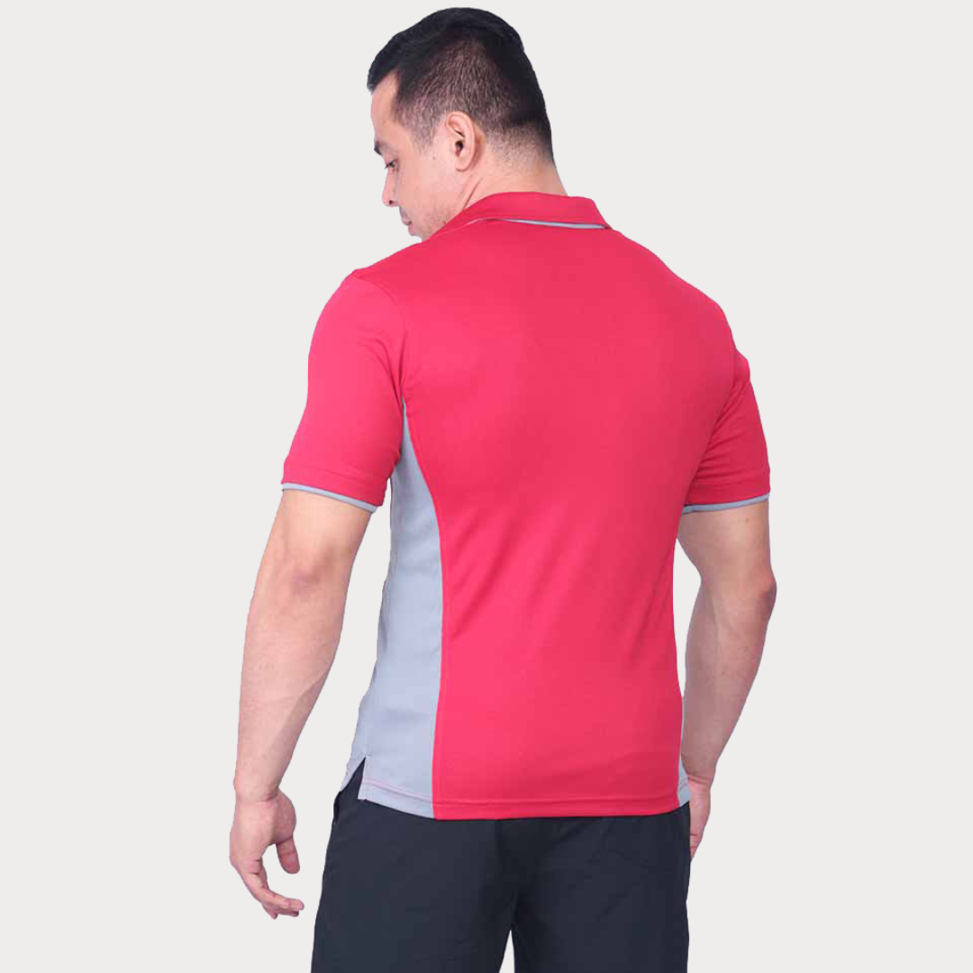 Polo Shirt Activewear / Sportswear - Men's Textured Polo Shirt - S / Quicksilver - Outperformer