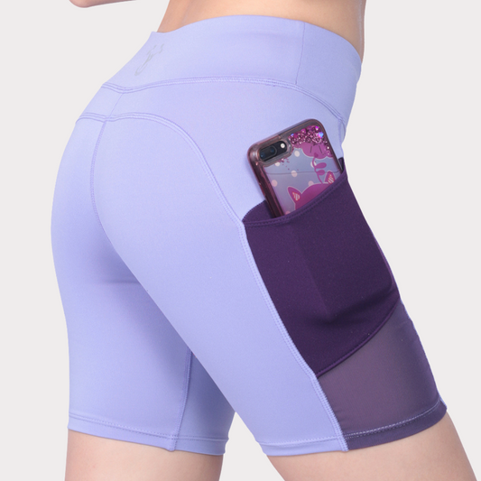 Women's Shorts Activewear / Sportswear - Women's Biker Shorts - S / BLUE ORCHID - Outperformer