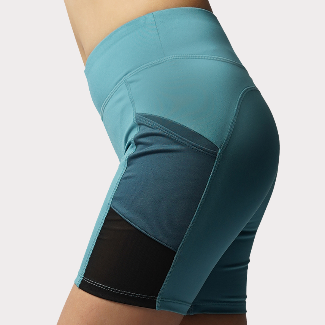 Women's Shorts Activewear / Sportswear - Women's Biker Shorts - S / Aqua Tonic - Outperformer