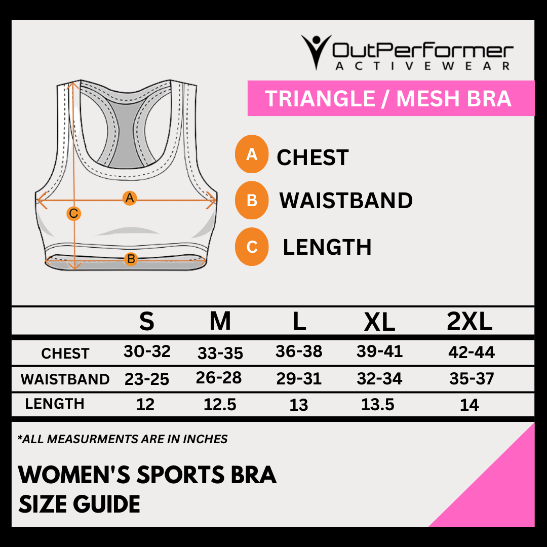 Women's Medium Support Power Mesh Racerback Bra