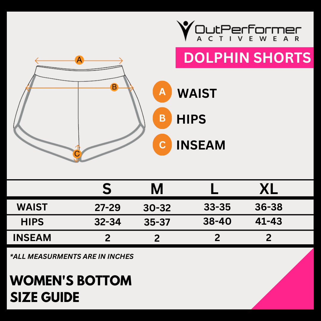 Women's Shorts Activewear / Sportswear - Women's Dolphin Ribbed Shorts - Outperformer