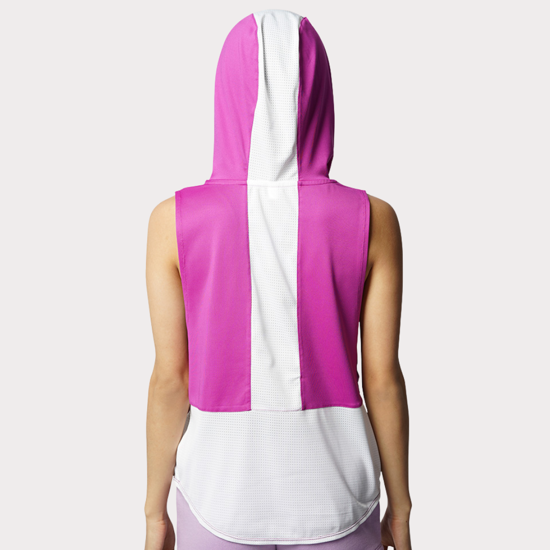 Hoodie Activewear / Sportswear - Women's Lite Sleeveless Hoodie - S / Raspberry Shock - Outperformer