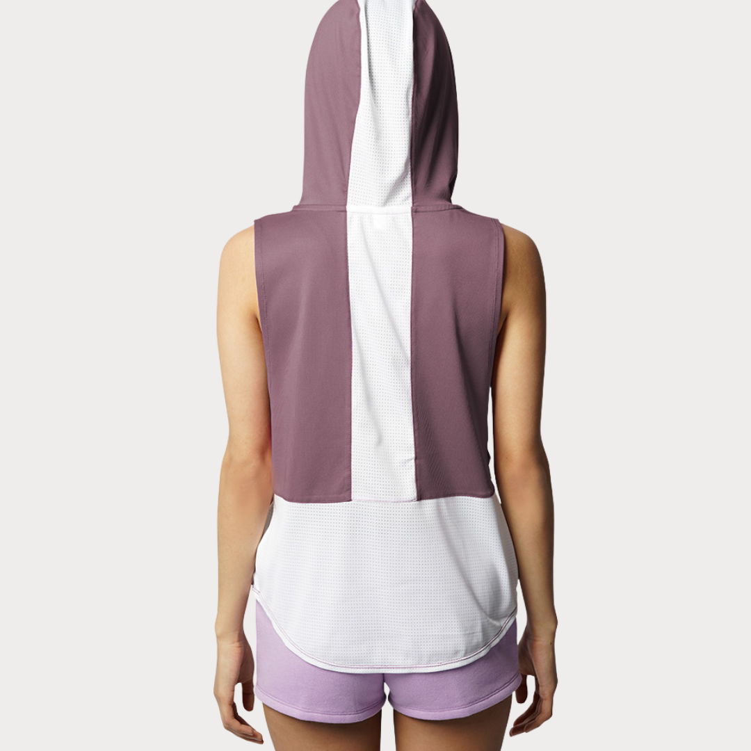 Hoodie Activewear / Sportswear - Women's Lite Sleeveless Hoodie - S / Purple Thistle - Outperformer