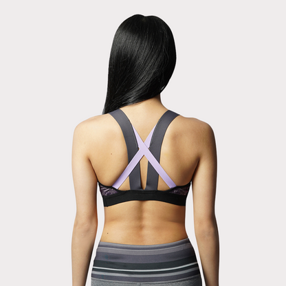Sports Bra Activewear / Sportswear - Women's Light Support X-Straps Bra - S / Purple - Outperformer