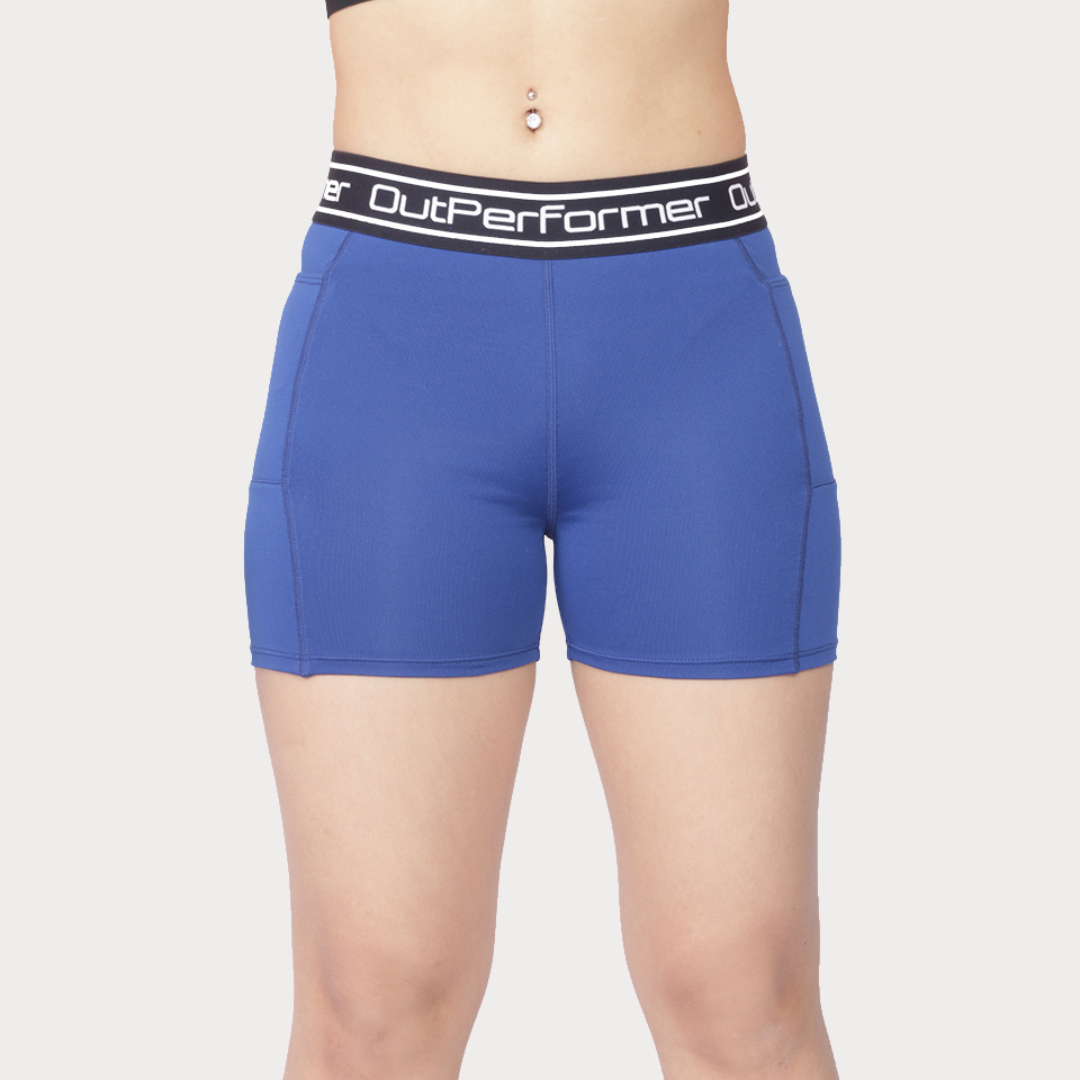 Women's Shorts Activewear / Sportswear - Women's Butt Lift Shorts - S / American Blue - Outperformer