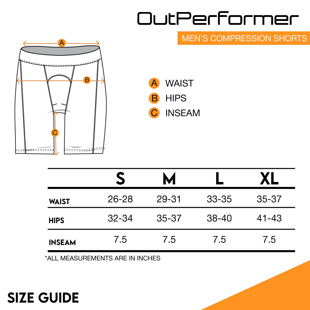 Compression Shorts Activewear / Sportswear - Men's Compression Wordmark Shorts - Outperformer